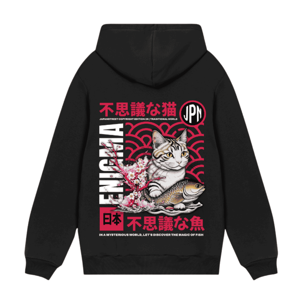 Universal Kitty Vintage Washed Cotton Back Art Hoodie