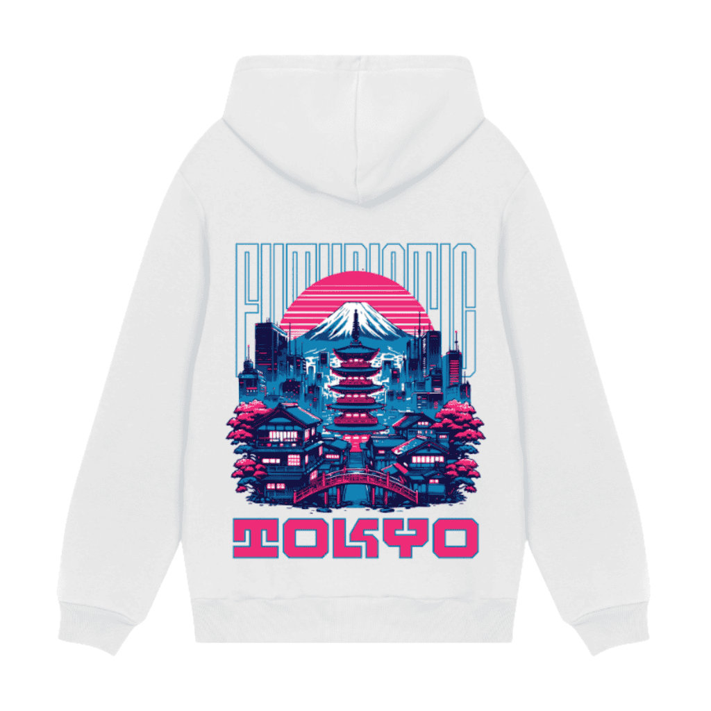 Tokyo Era Vintage Washed Cotton Back Art Hoodie