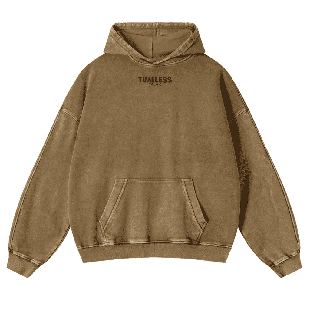 Less Upsetti Vintage Washed Cotton Back Art Hoodie