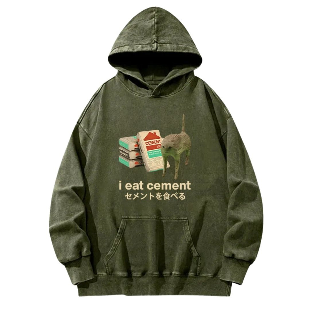 CEMENT Vintage Washed Cotton Back Art Hoodie