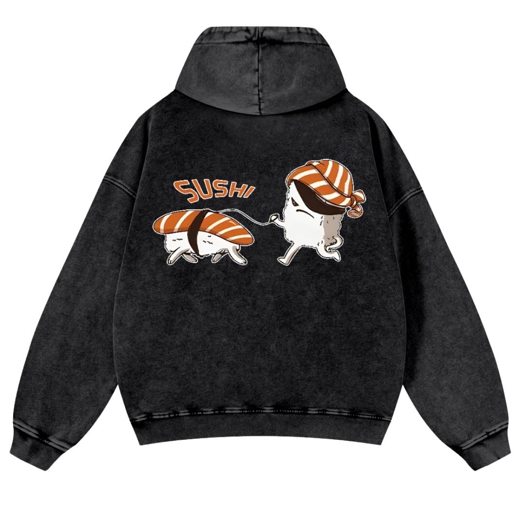 Parent Vintage Washed Cotton Back Art Hoodie