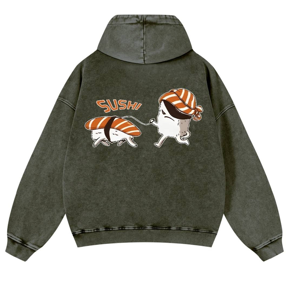 Parent Vintage Washed Cotton Back Art Hoodie