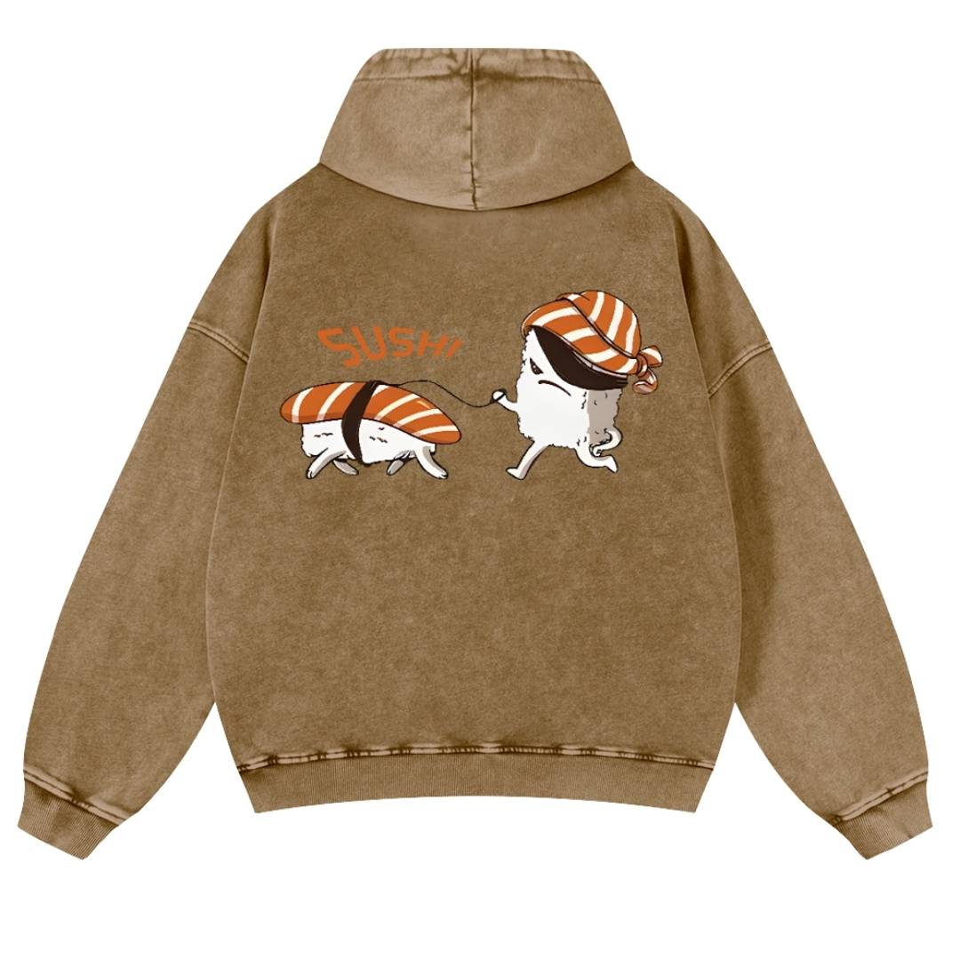 Parent Vintage Washed Cotton Back Art Hoodie