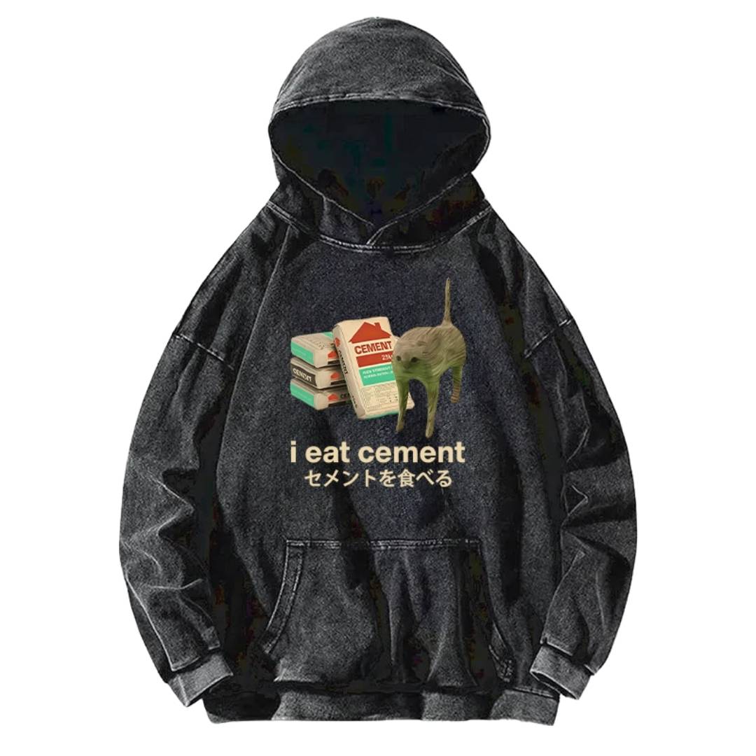 CEMENT Vintage Washed Cotton Back Art Hoodie