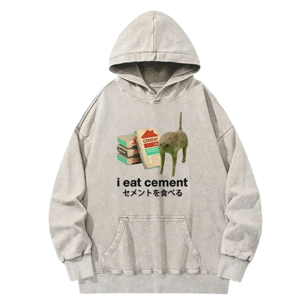 CEMENT Vintage Washed Cotton Back Art Hoodie