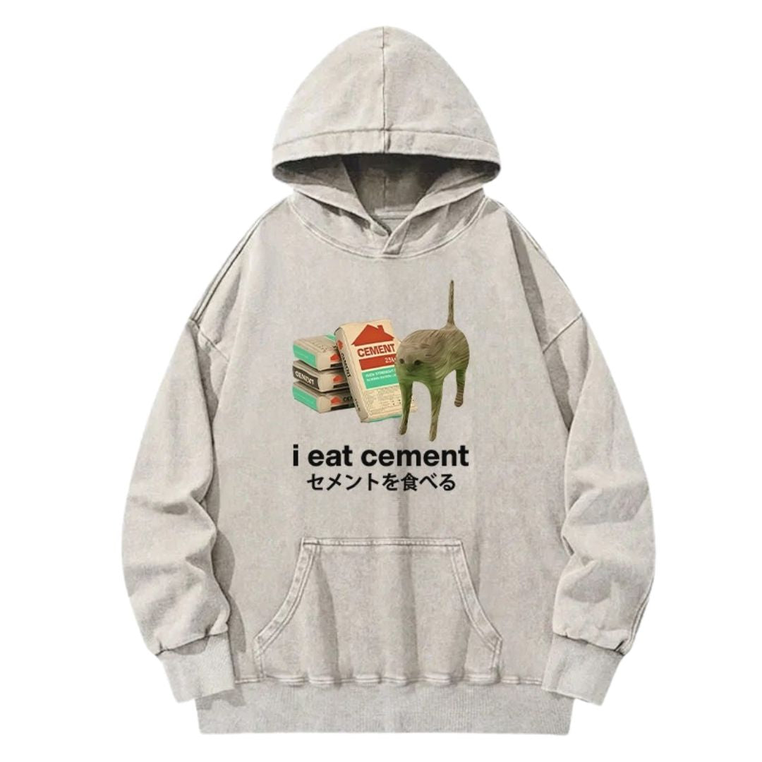 CEMENT Vintage Washed Cotton Back Art Hoodie
