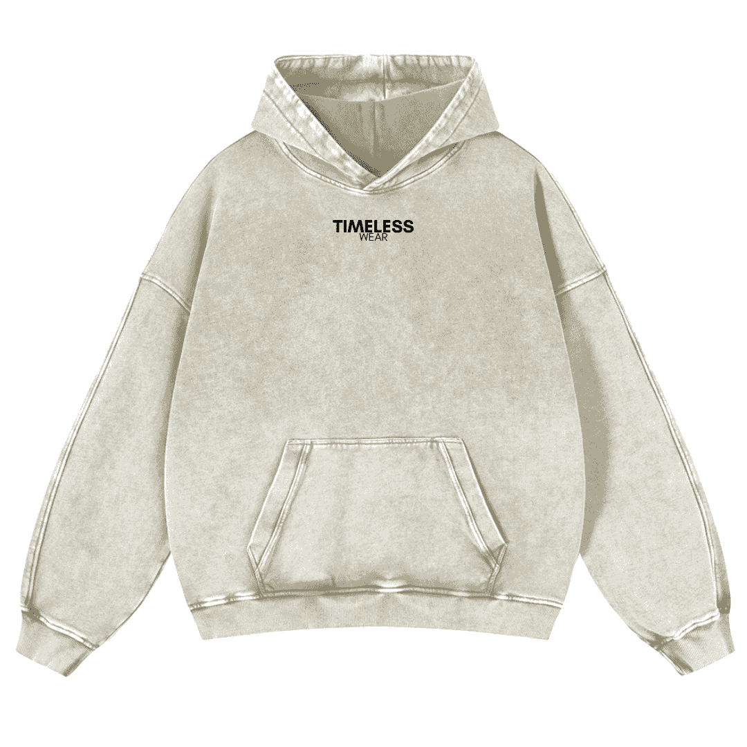 Less Upsetti Vintage Washed Cotton Back Art Hoodie